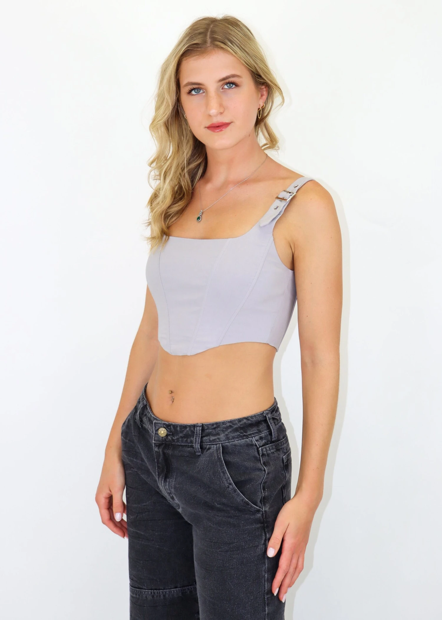 Dance The Night Corset Top ★ Grey 3 Dance The Night Corset Top ★ Grey - Image 3