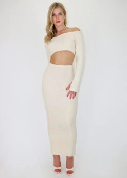 JGR & STN Stacey Maxi Skirt ★ Cream -Tops To Skirt Sales Store IMG 9850