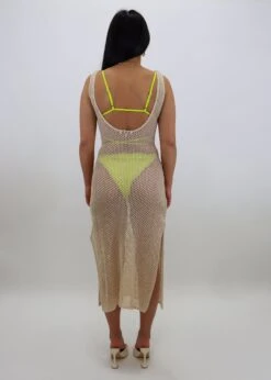 Above The Sun Dress ★ Tan 7 Above The Sun Dress ★ Tan -Tops To Skirt Sales Store IMJ8728D BECrochetMaxiDressBeige3
