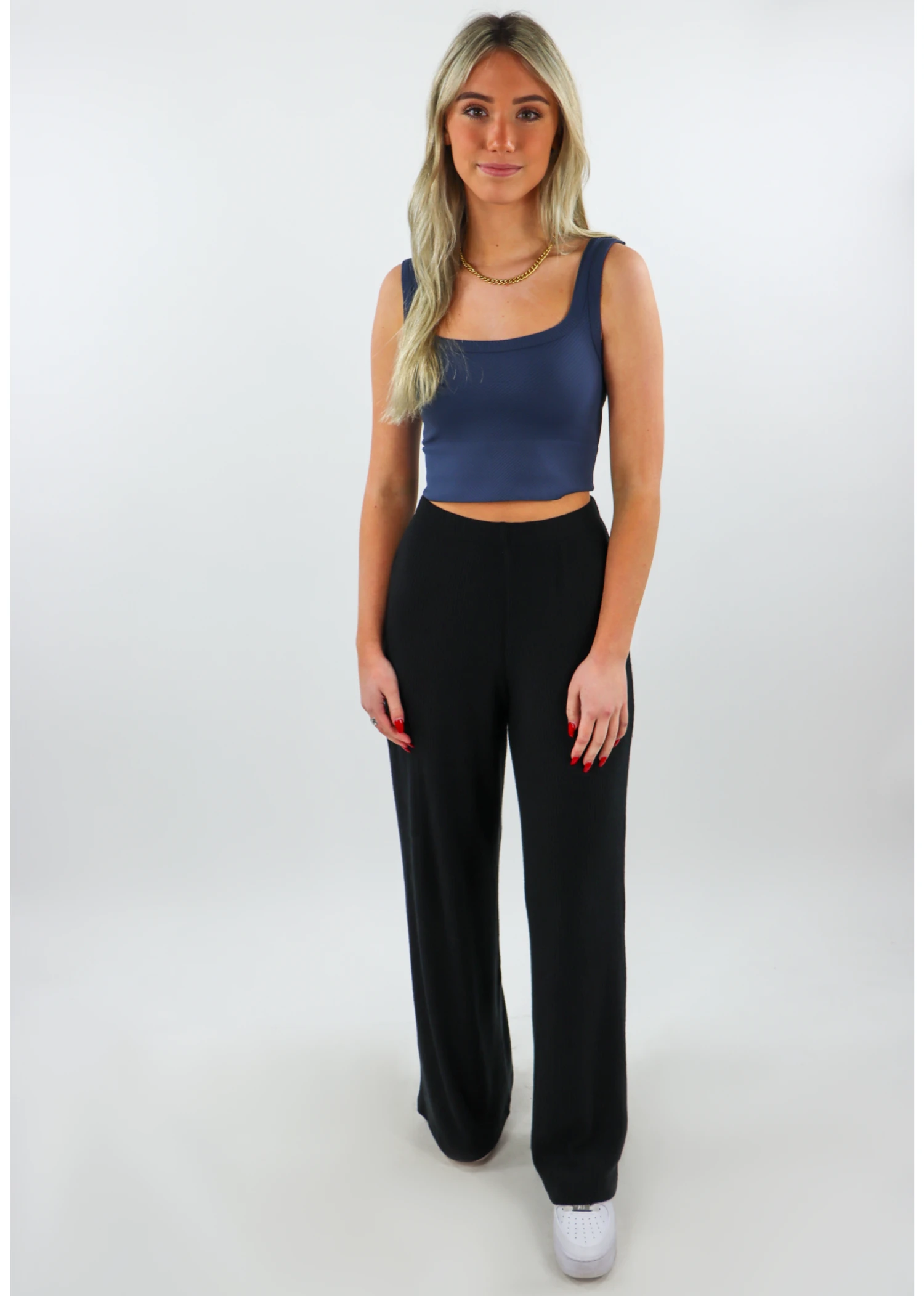 Spill The Tea Tank ★ Navy 4 Spill The Tea Tank ★ Navy - Image 4