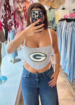 Iamkoko.la Reworked Green Bay Packers Corset ★ Grey -Tops To Skirt Sales Store image 0c0d3fec b6ce 499c 993c 50ba87a16a5b