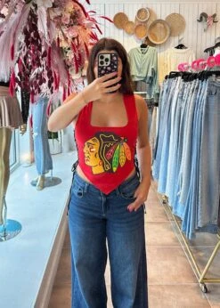 Iamkoko.la Reworked Chicago Blackhawks Tank ★ Red -Tops To Skirt Sales Store image 2022d9ca 0093 4ba0 82c2 6f4d78288d02